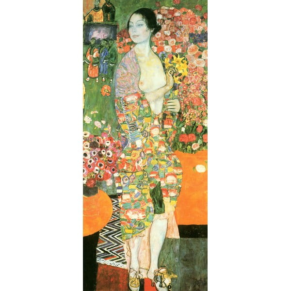 Riproduzione pittorica 30x70 cm Gustav Klimt - The dancer - Fedkolor