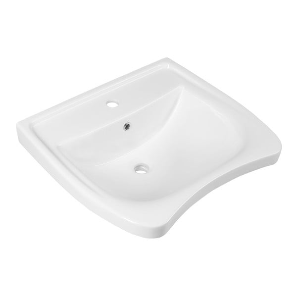 Lavabo bianco in ceramica 60x55 cm Handicap – Sapho