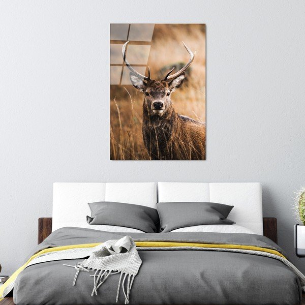 Pittura su vetro 70x100 cm Deer - Wallity-image-4