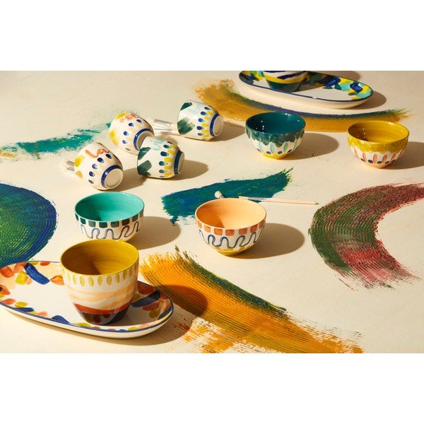 Tazze in gres in set da 4 175 ml Belle Vie - Sema-image-2
