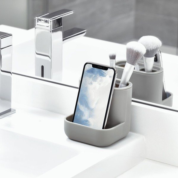 Organizzatore cosmetico grigio Cade - iDesign-image-1