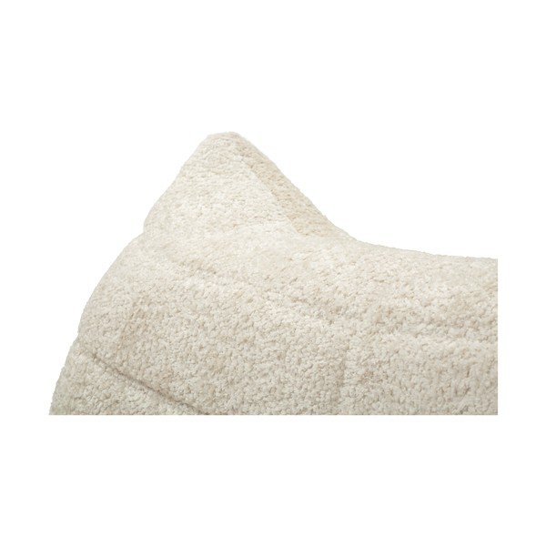 Puof a sacco bianco con rivestimento in bouclé Mask – Mauro Ferretti-image-3