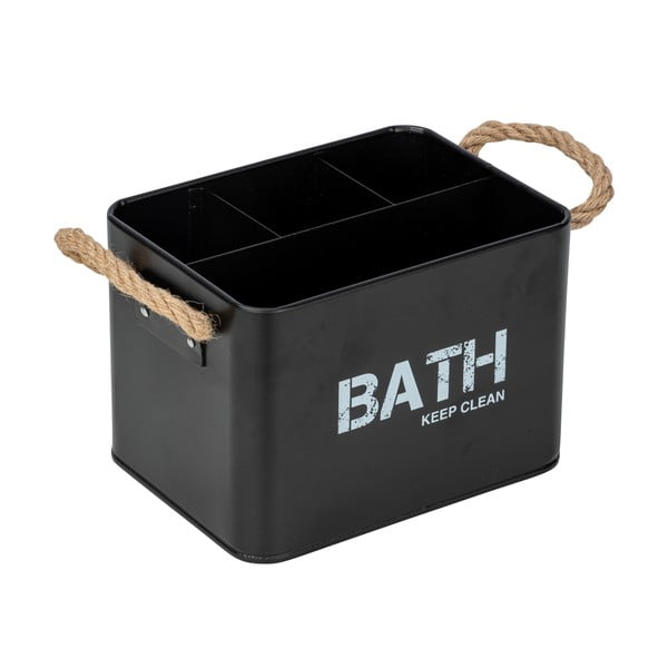 Organizzatore da bagno nero con 4 scomparti Gara - Wenko-image-4