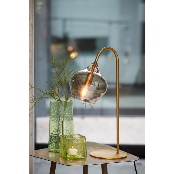 Lampada da tavolo color bronzo (altezza 50,5 cm) Rakel - Light & Living-image-1