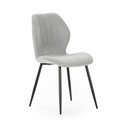 Set di sedie da pranzo grigio chiaro 4 pz Milu - Marckeric