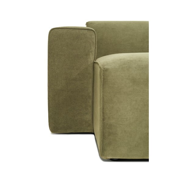 Divano angolare in velluto a coste verde (angolo sinistro) Sting - Scandic-image-3