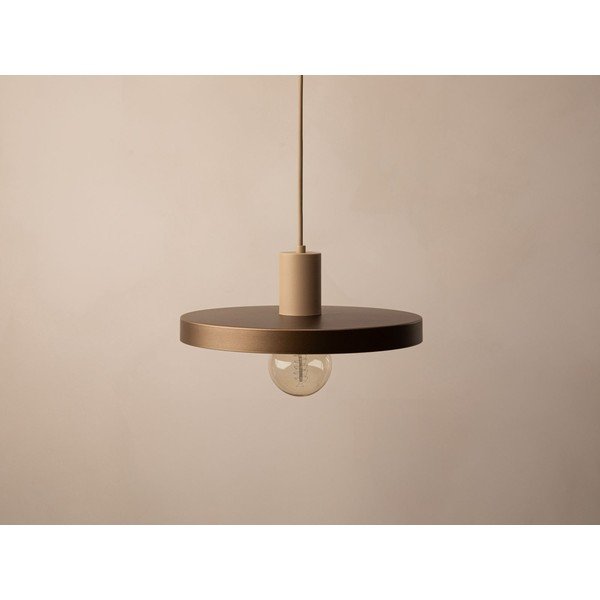 Lampadario marrone chiaro in metallo ø 30 cm Ori – Micadoni -image-3