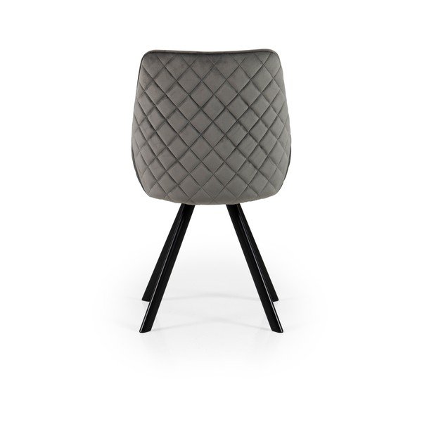 Sedie da pranzo in velluto grigio in un set di 2 pezzi Ritz - Tenzo-image-2