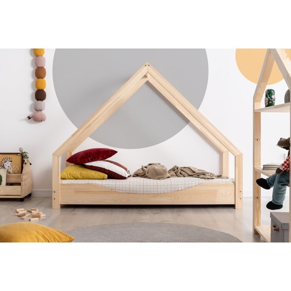 Letto per bambini Loca Elin in legno di pino, 70 x 160 cm - Adeko