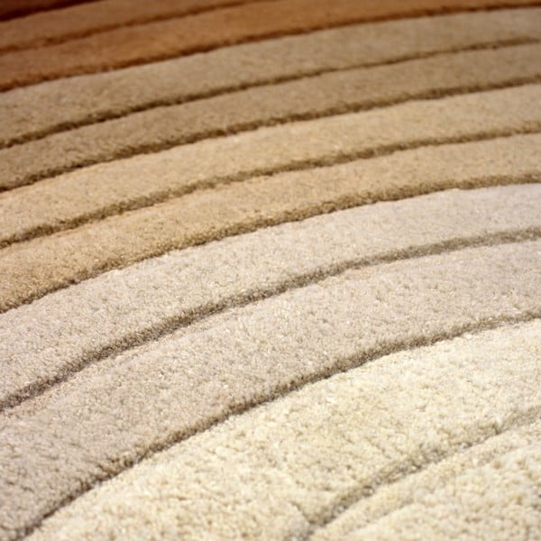 Tappeto in lana color mattone 200x290 cm Puddle Ombre Wool - Flair Rugs-image-2