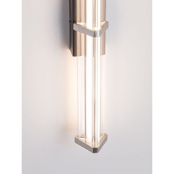 Lampada da parete LED nera opaca/color argento opaco in metallo con intensità regolabile Pheme – Nova Luce-image-2