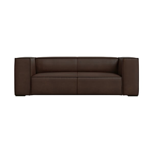 Divano in pelle marrone scuro 212 cm Madame - Windsor & Co Sofas