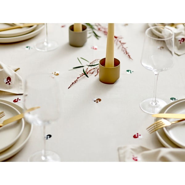 Tovaglia in cotone 140x220 cm Hearts Embloidery - Södahl-image-3