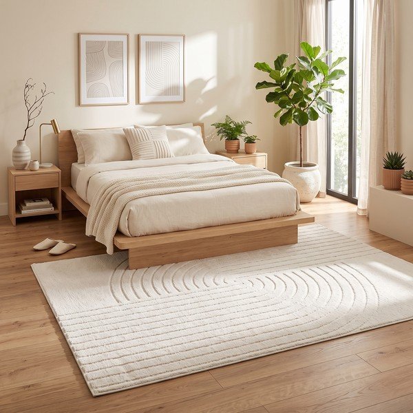 Tappeto color crema 200x290 cm Solace – ESTE-image-4