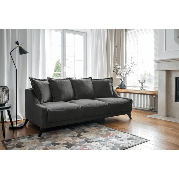 Divano in velluto grigio scuro Royal Rose - Miuform-image-3