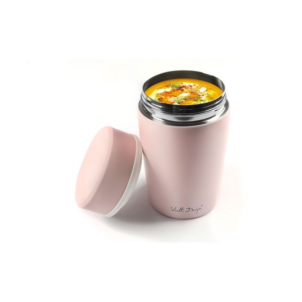 Termos da viaggio rosa per il pranzo Fuori, 500 ml - Vialli Design-image-2