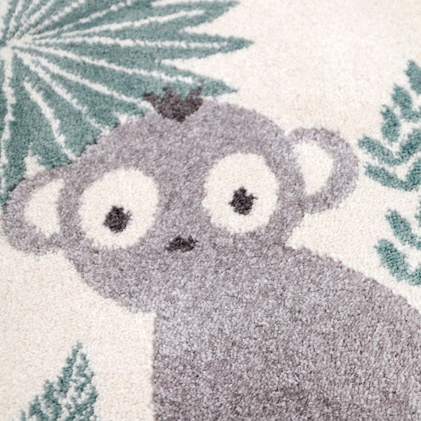Tappeto beige per bambini 150x80 cm Monkey Paradise - Nattiot-image-1