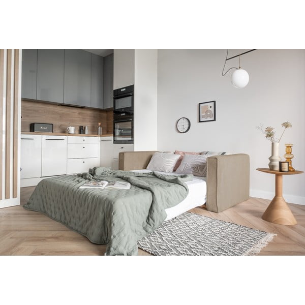 Divano letto beige 168 cm Lucky Lucy - Miuform-image-3