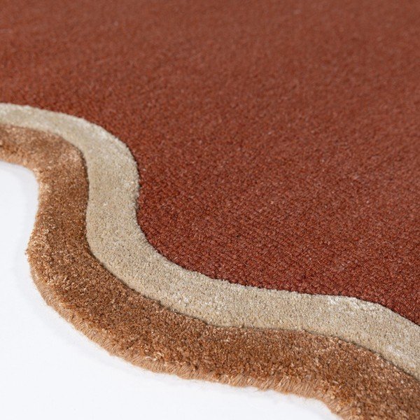 Tappeto color terracotta in misto lana tessuto a mano 200x290 cm Rivo Wool – Flair Rugs-image-2