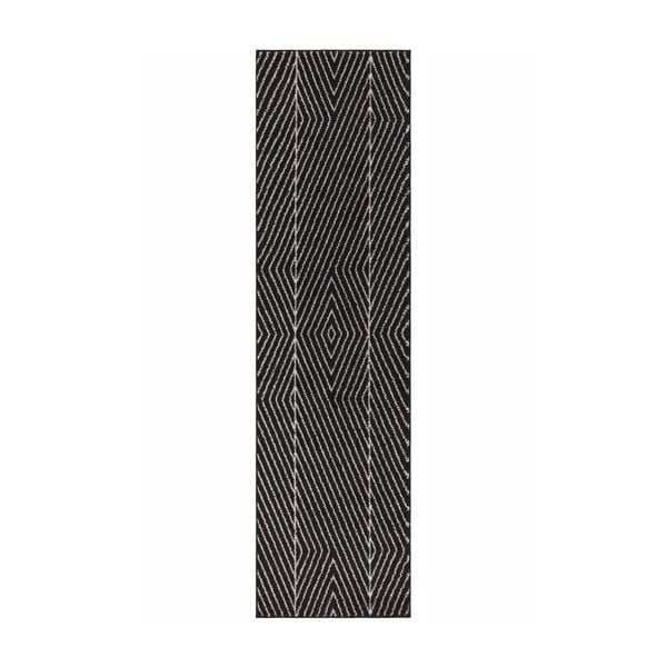 Tappeto bianco e nero 66x240 cm Muse - Asiatic Carpets