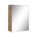 Mobile bagno effetto quercia colore naturale da parete con specchio 60x70 cm Wisla - Støraa