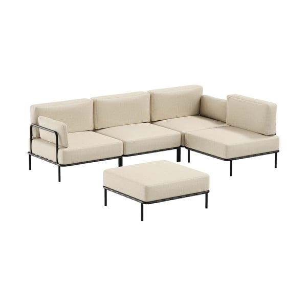 Divano modulare da giardino beige 234 cm Salve - Sit Sit