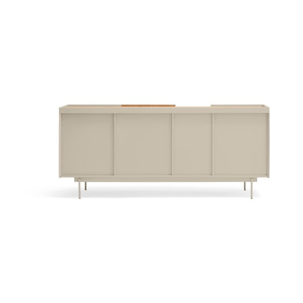 Cassettiera bassa beige/naturale in rovere 180x78 cm Otto - Teulat-image-4