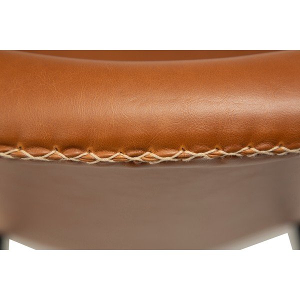 Poltrona in similpelle marrone cognac Flair - DAN-FORM Denmark-image-1