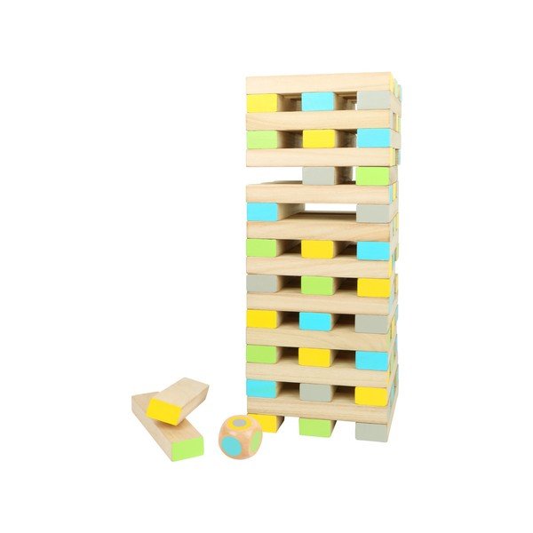 Torre di legno per bambini in blocchi Tower, 60 pezzi - Legler-image-2