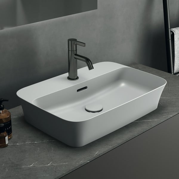 Lavabo in ceramica bianca 55x38 cm Ipalyss - Ideal Standard-image-1