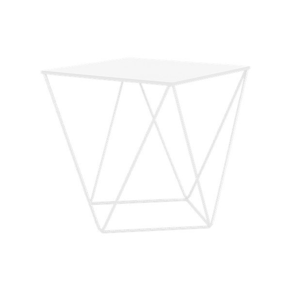 Tavolino Custom Form Daryl bianco, 55 x 55 cm - CustomForm