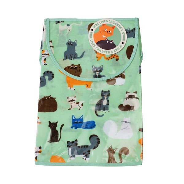Grembiule verde per bambini Nine Lives - Rex London-image-2