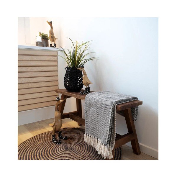 Panca da giardino marrone in legno massiccio Barcelona – House Nordic-image-1