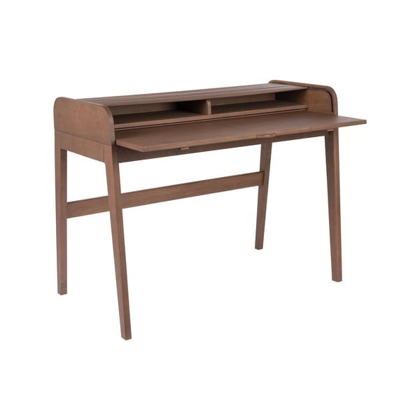 Scrivania marrone con piano estraibile Barbier - Zuiver-image-3