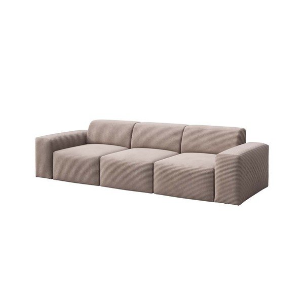 Divano in velluto a coste beige 285 cm Fluvio - MESONICA-image-2