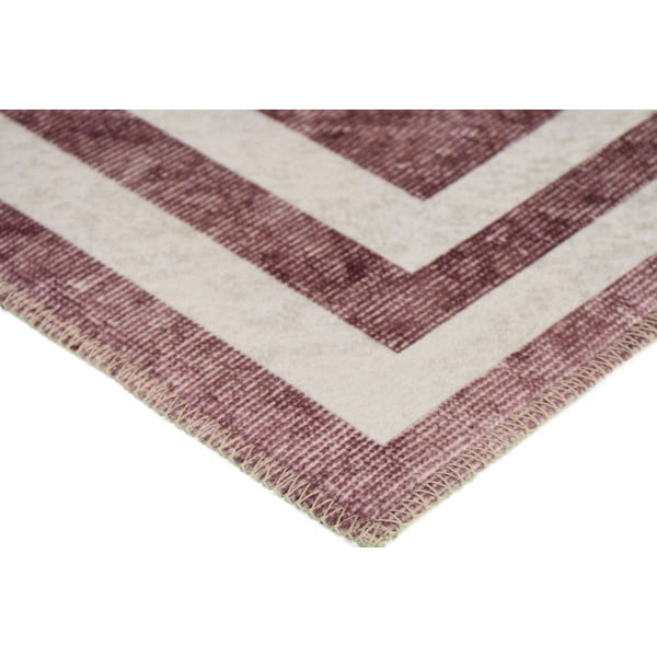 Tappeto lavabile rosso 180x120 cm - Vitaus-image-2