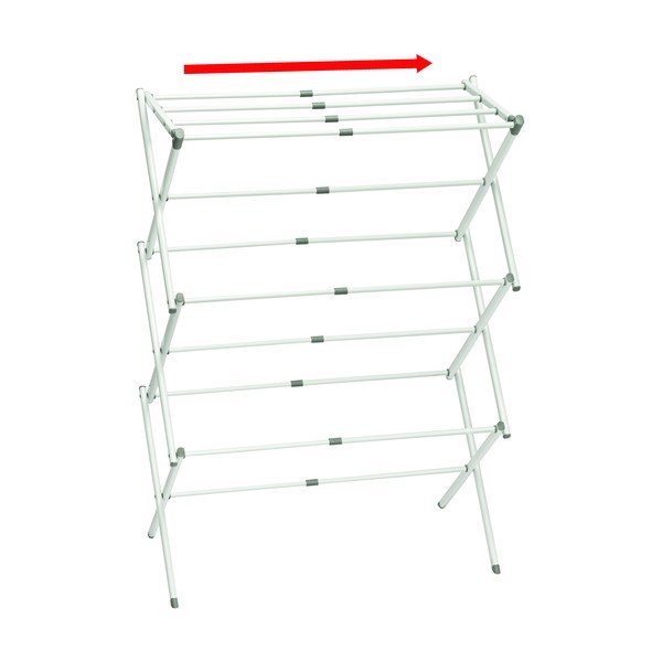 Asciugabiancheria bianco a 3 livelli, 75 x 38 cm Brezio - iDesign-image-3