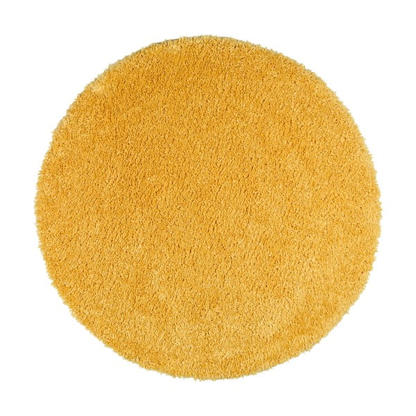 Tappeto giallo , ø 100 cm Aqua Liso - Universal