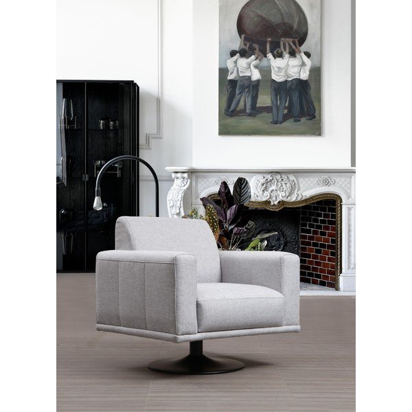 Sedia girevole grigio chiaro Nikea - Artie-image-1