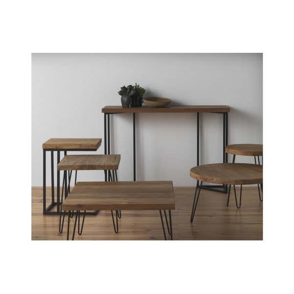 Tavolino con piano in olmo Camile, ⌀ 71 cm Camille - Geese-image-1