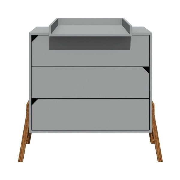 Cassettiera grigia a 3 cassetti Lotta - BELLAMY-image-2