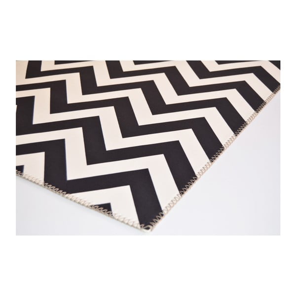 Tappeto bianco e nero Ryan, 80 x 150 cm Geo - Vitaus-image-2