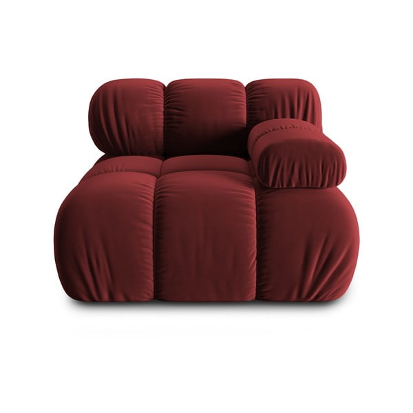 Modulo divano in velluto rosso (angolo destro) Bellis - Micadoni Home