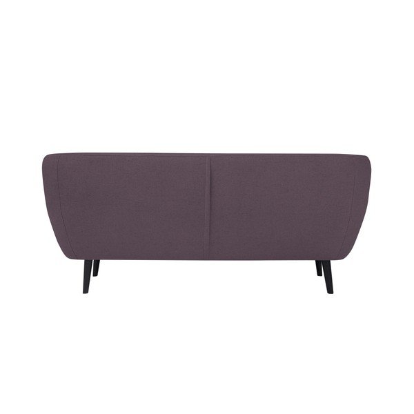Divano a due posti viola con gambe marroni Piemonte - Mazzini Sofas-image-1
