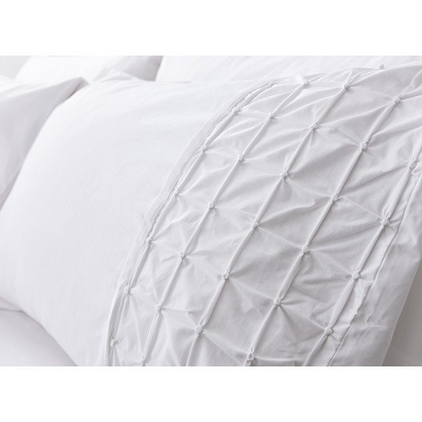 Biancheria da letto in cotone bianco, 200 x 200 cm Origami - Bianca-image-4