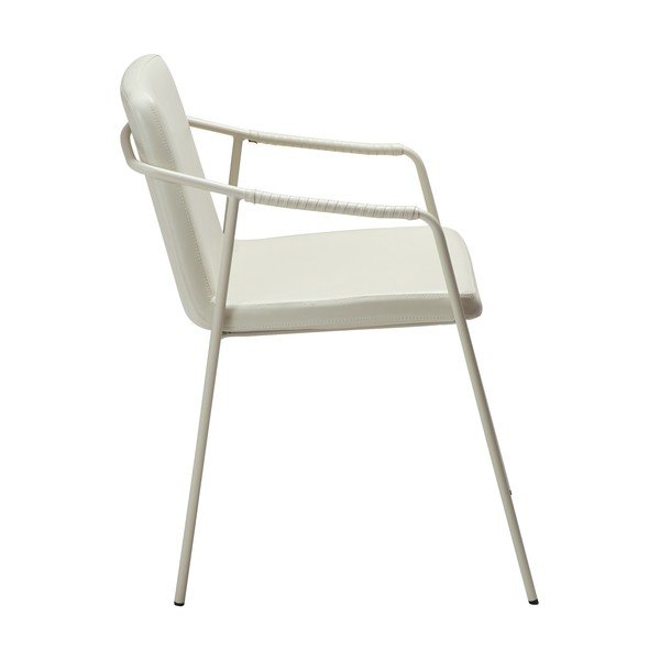 Sedia da pranzo color crema con braccioli Boto – DAN-FORM Denmark-image-2