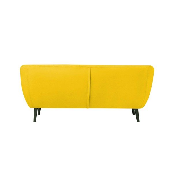 Divano in velluto giallo , 188 cm Toscane - Mazzini Sofas-image-4