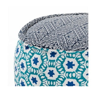 Poggiapiedi bianco/blu Vico – Tomasucci