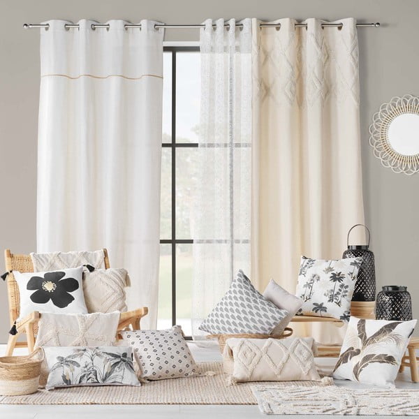 Tappeto lavabile crema 60x90 cm Athena - douceur d'intérieur-image-1