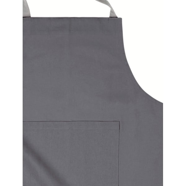 Grembiule da cucina in cotone grigio - Tiseco Home Studio-image-1